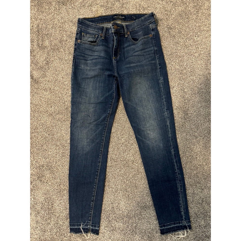 Womens Lucky Brand Dark Blue Denim‎ Jeans